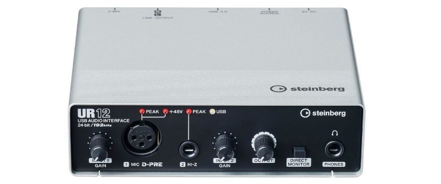 兼容iPad/Mac/PC，实现高品质录音的Steinberg USB音频接口UR12发布